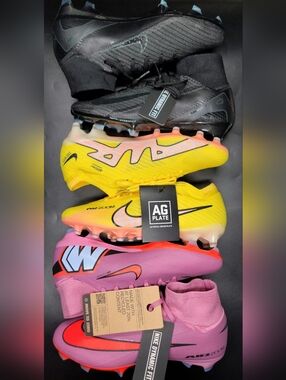 Nike Mercurial Bundle Lot Of 3 Soccer Cleats Sz 6 Men New